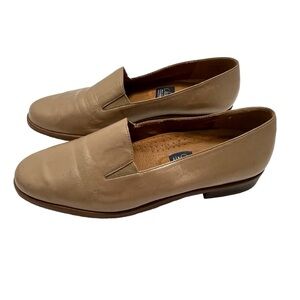 Selby Activeflex Handcrafted Moc Fit Gold Leather Flats Loafers Size 8 B/2A